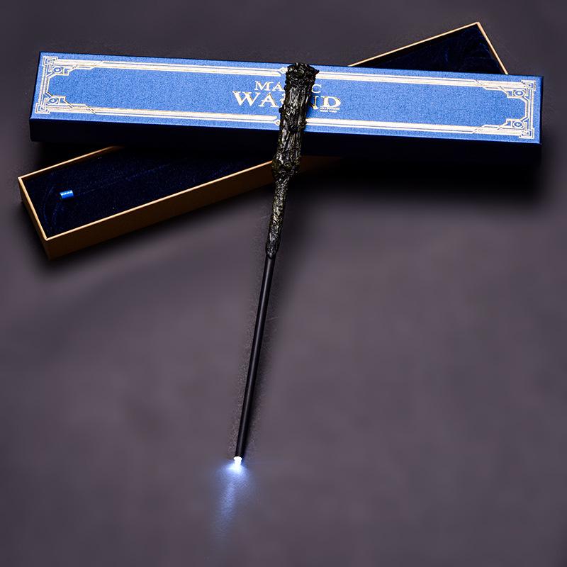 Harry Potter Magic LED Wand Set: Dumbledore & Hermione's Luminous Wands - Perfect Halloween Toy