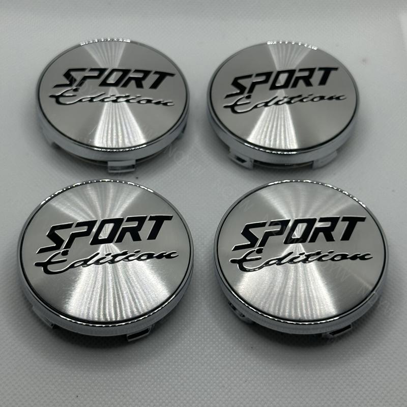 4Pcs/Set 60mm Car Wheel Center Hub Caps Cover Kit SPORT Edition Logo Decoration Hubcap Auto Hubcap Dust-proof Covers Accessories