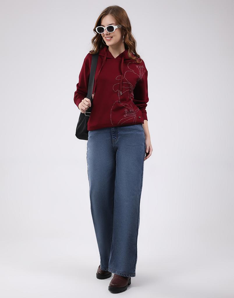 Monte Carlo Women's Hooded Neck Full Sleeve Top
