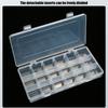 72 Grid Adjustable Tool Box Storage Plastic Storage Box 4 Layer Tool Parts Box Multifunction Storage Organizer