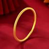 Fashionable Bracelet For Women Round Minimalist Elegant Gold Color Bangle Luxury Accessories Popular Jewelry