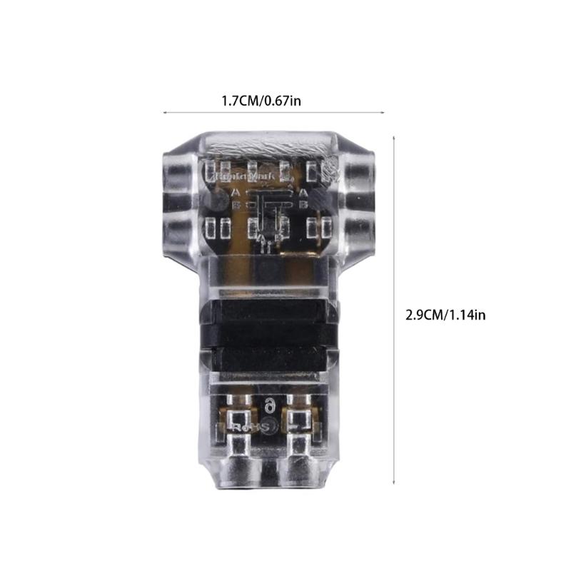 20Pcs 3 Way 2 Pin Wire Connectors Solderless Wire Splices Connectors Low Voltages and High Voltages Wire Connectors