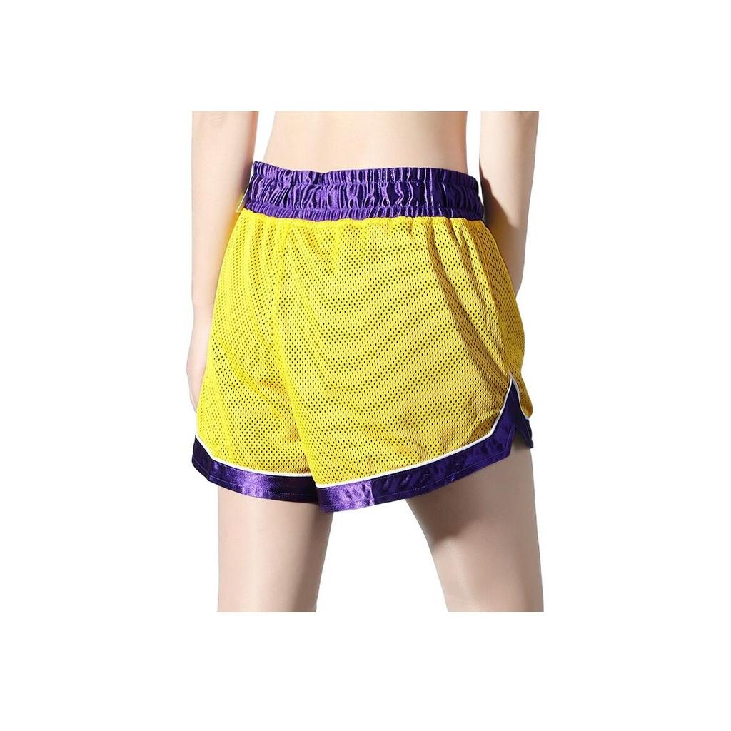 Nike Color Block Sports Lace-Up Shorts Women Shorts Yellow AV0211-728