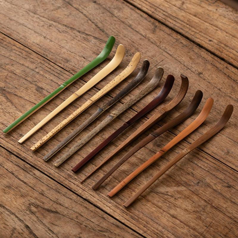 Chinese Bamboo Tea Spoon Traditional Tea Leaf Sticks Spoon Matcha Teaware Tea Ceremony for Decor Tabletop Accessories Tool New