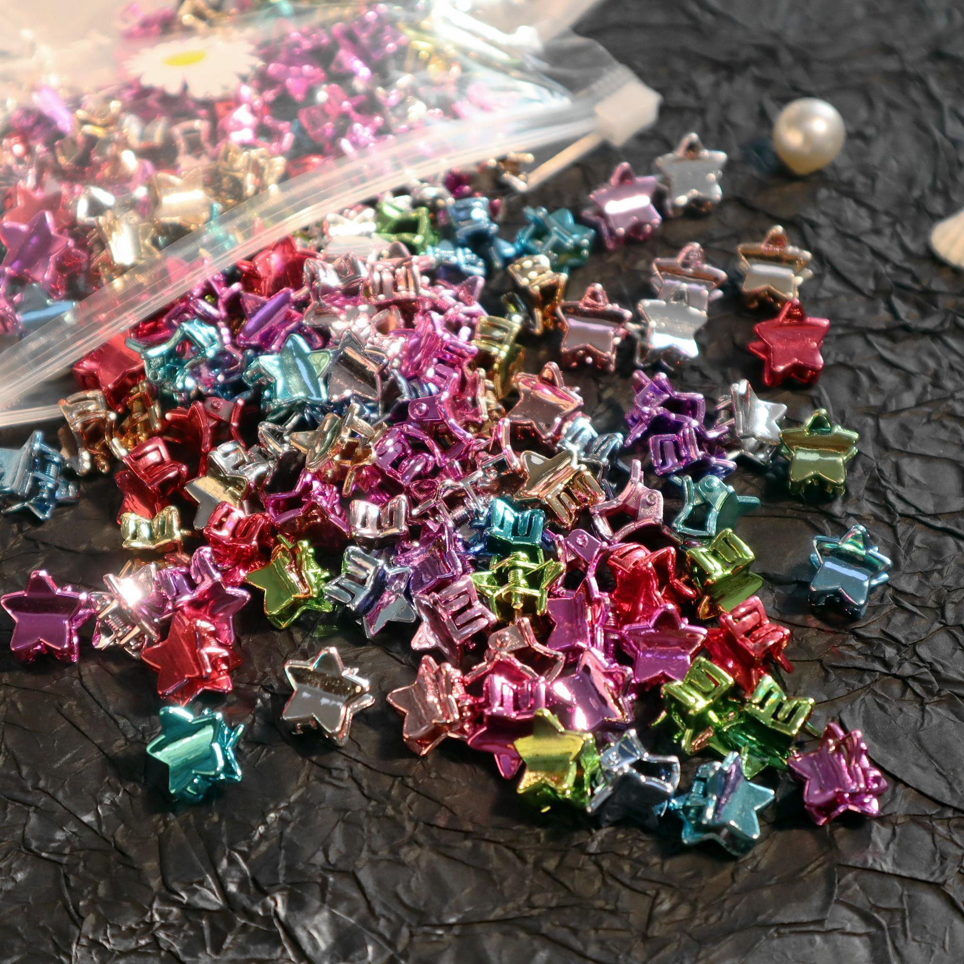 

30 шт., новые милые мини-заколки для волос для девочек, гальванический процесс, когти с цветком, детские заколки для волос, модные аксессуары для волос