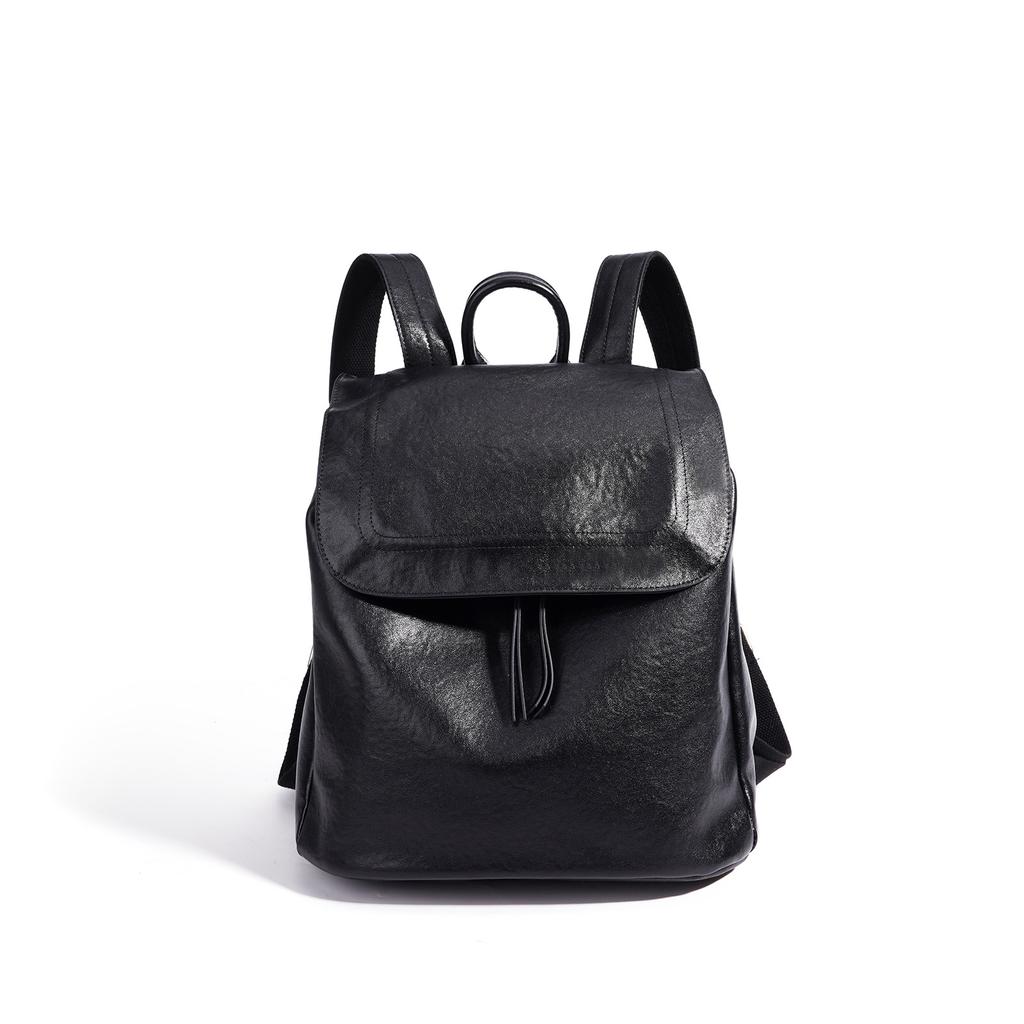 The first layer of vegetable tanned cowhide light luxury schoolbag backpack for work commuting large capacity men and women with the same high-end