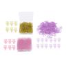 80Pcs Flower Shaped Paper Clips Bulk Mini Colored Bookmarks Clamp with Transparent Box School Suppli