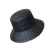 Japanese Simple Retro Straw Flat Top Small Basin Hat Men And Women Summer Sunshade Sun Protection Beach Vacation Bow Straw Hat