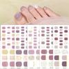 Gel Toenail Stickers Gel Manicure Stickers 3D Phototherapy Nails Semi-cured Toenail Stickers
