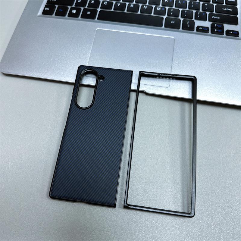 Samsung Z Fold7/6 Magnetische Stoßfeste Handyhülle aus Kohlefaser