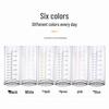 Shangqi 350ml Sechsfarbiges Graduiertes Glasbecher-Set, 6er-Pack
