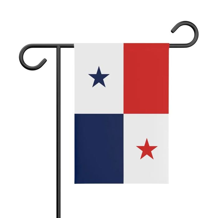 Drapeau de Jardin du Panama – 32 x 47.5 cm – Polyester Résistant – Format Horizontal – Extérieur – Pixelforma chiaro