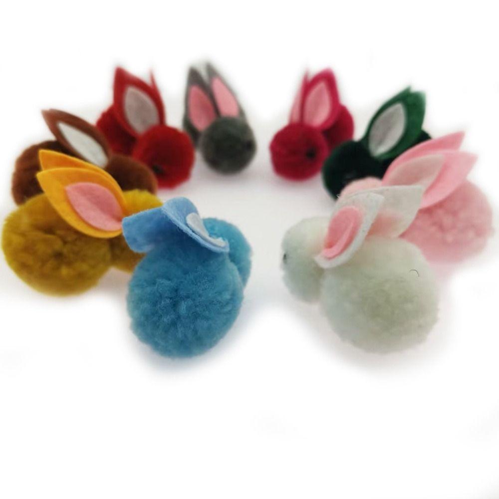 24/48Pcs Plastic Easter Egg with Rabbit Figure Creative Fashion Easter Basket Filler Egg Cartoon Hunt Games Supplies