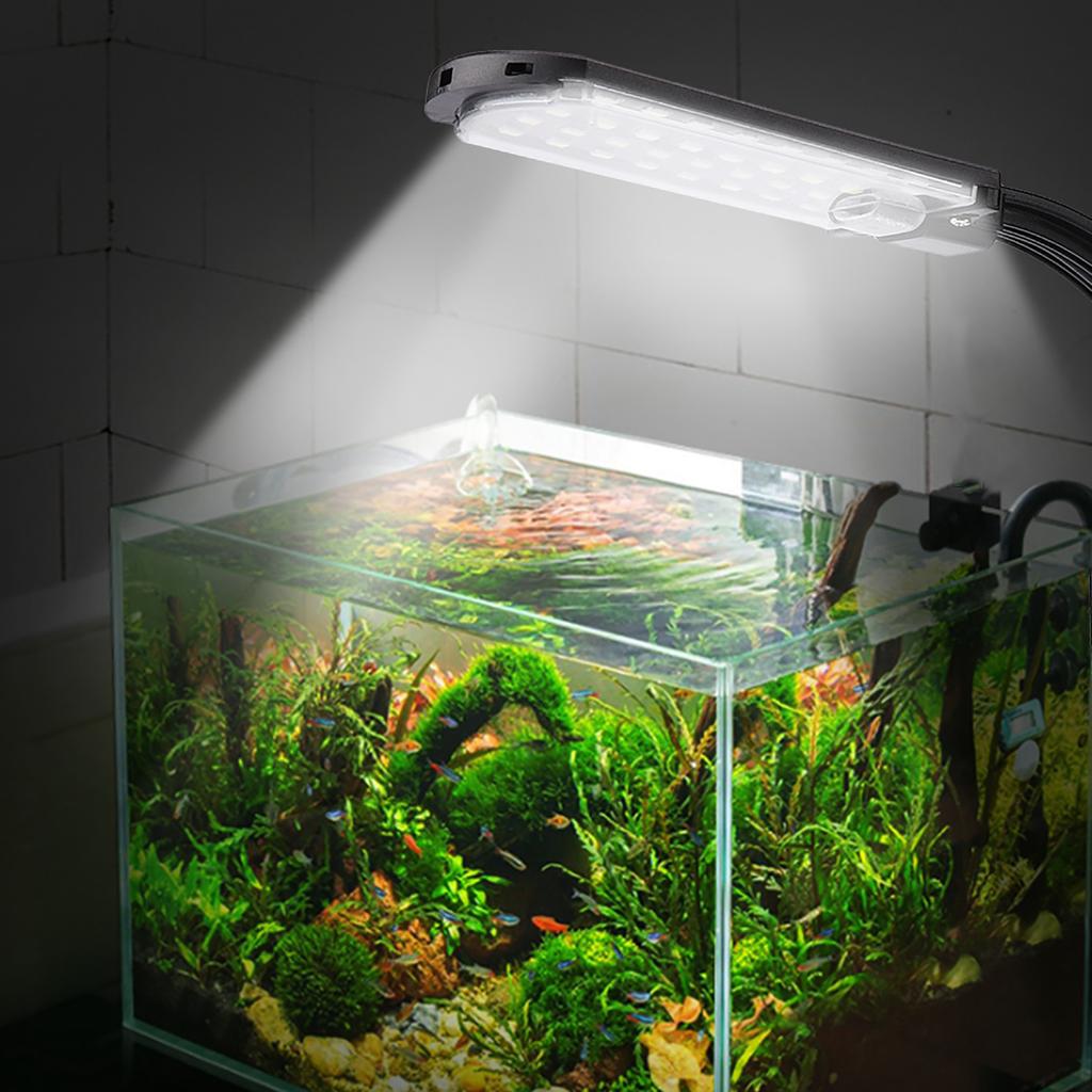 Akvarijní LED světlo pro vodní rostliny Lampa Klipové osvětlení 220-