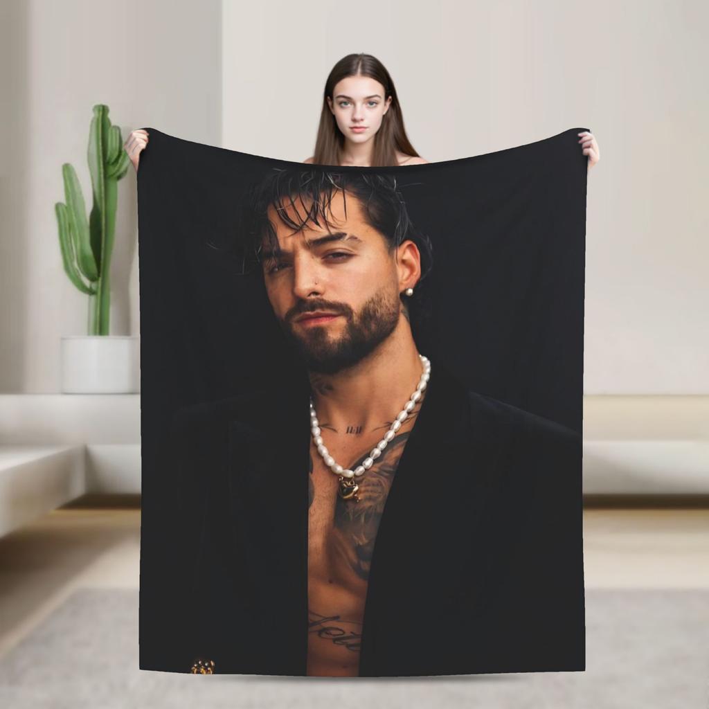 Maluma Rapper Decke Qualität Weich Überwurfdecke Winter Mädchen Jungen Sofa Bett Lustige Bettdecke