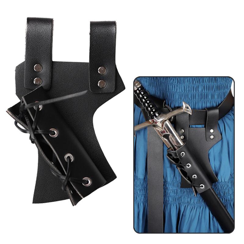 Retro Holster Medieval Shoulder Strap Sword Holder Sheath Scabbard Holder For Adult Men Knight Cosplay Belt Hanging Sword Sheath