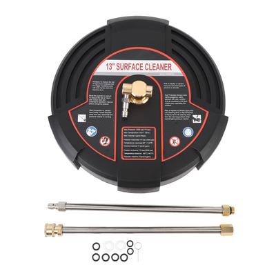 13 Inch Pressure Washer Surface Cleaner 2500PSI Stainless Steel Surface Cleaner Power Washer Attachment with 1 4 Inch