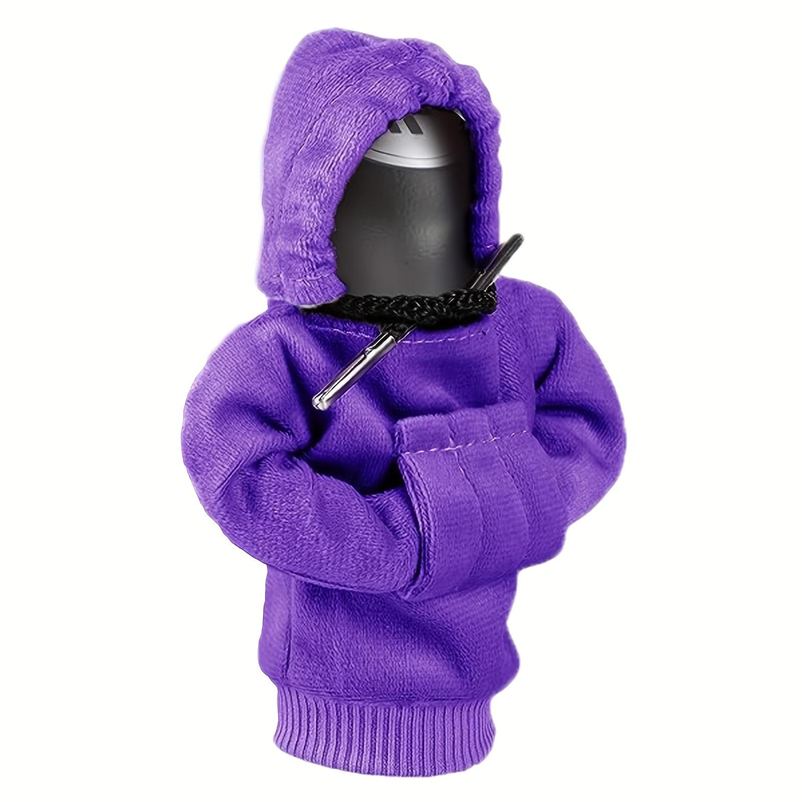 

Универсальная толстовка с капюшоном для автомобильного переключателя передач, модная мини-толстовка с капюшоном для ручки переключения передач автомобиля, аксессуары для интерьера, декор фиолетовый