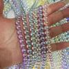 AK Aurora Goddess Beads: Colorful Glass Round Beads for DIY Jewelry Bracelet Necklace