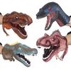 Children's Soft Rubber Dinosaur Hand Puppet - Triceratops & T-Rex Interactive Toy