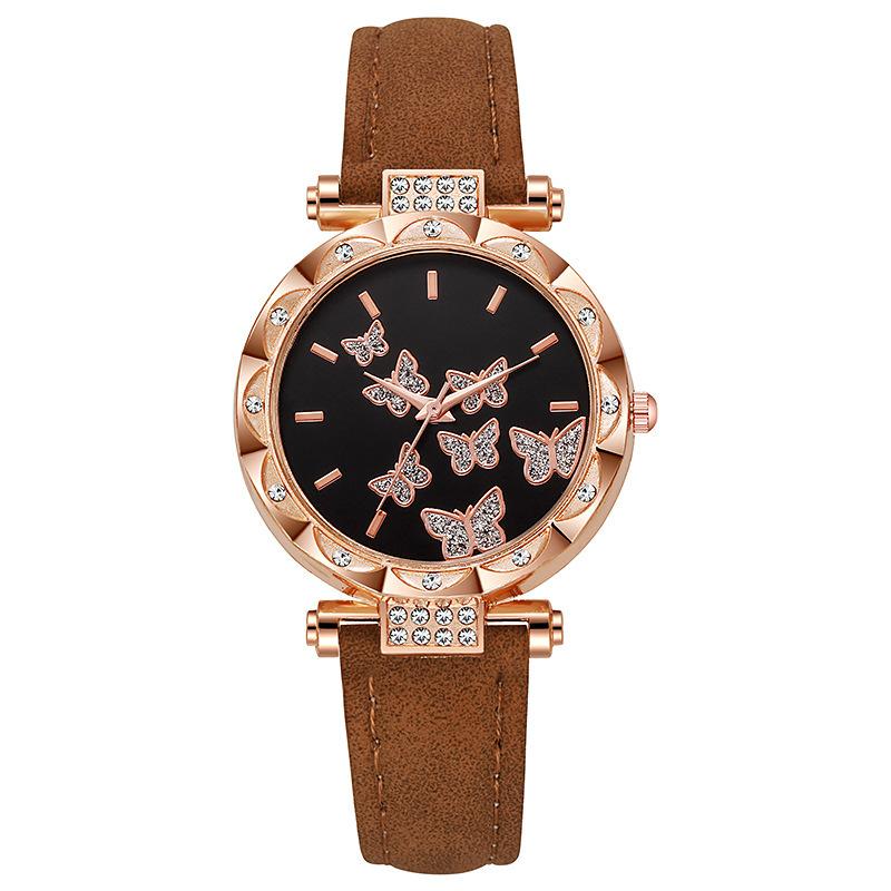 New Ladies Watch, Fashionable Personalized Simple Watch, Butterfly Digital Belt Watch