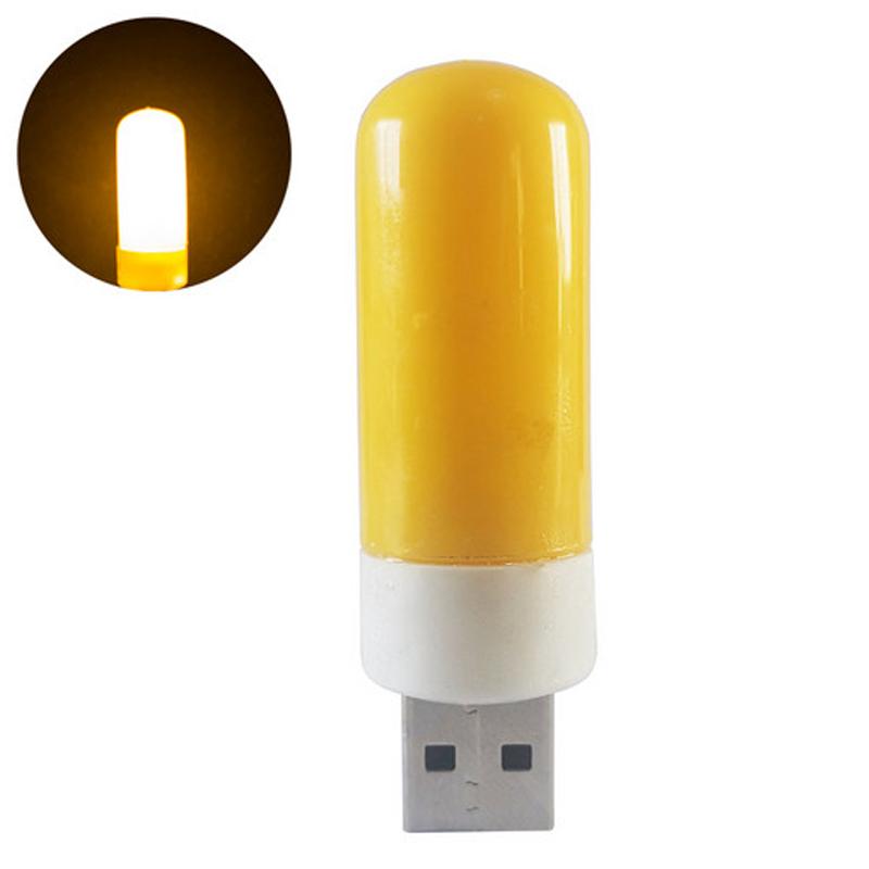 Multicolored Portable USB LED Light Bulbs T18 5V Mini Filament Night Lamp Warm Cool White Reading Lighting Eye Protection Lamps