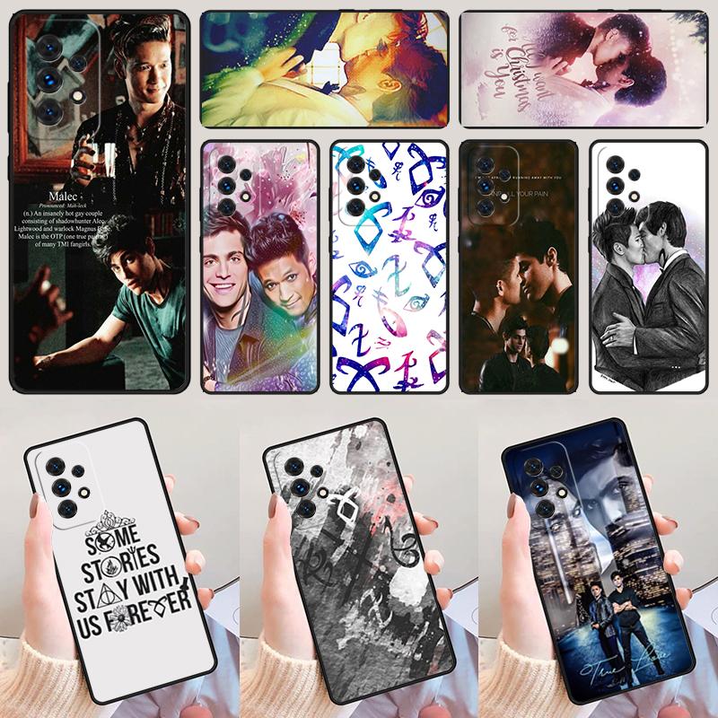 Shadowhunters Malec phone case For Samsung Galaxy A42 A31 A40 A51 A71 A32 A80 A91 A52 A72 A73 A20e A21S A50 A70 A11 A12 Cover
