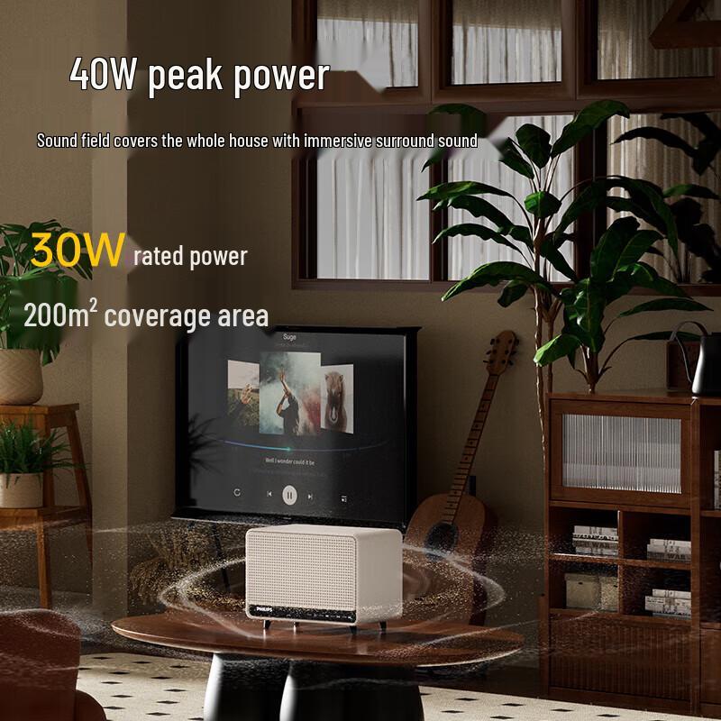 Philips TAS6500 Retro Bluetooth Desktop Speaker