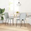 VidaXL Dining Chairs Set of 2 Light Grey Velvet 4101186