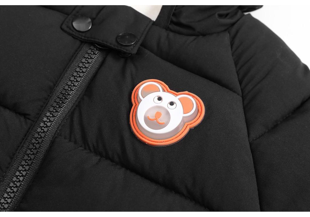 Thickened Fleece-Lined Down Jacket for Infants and Children: Winter Outerwear for Boys and Girls