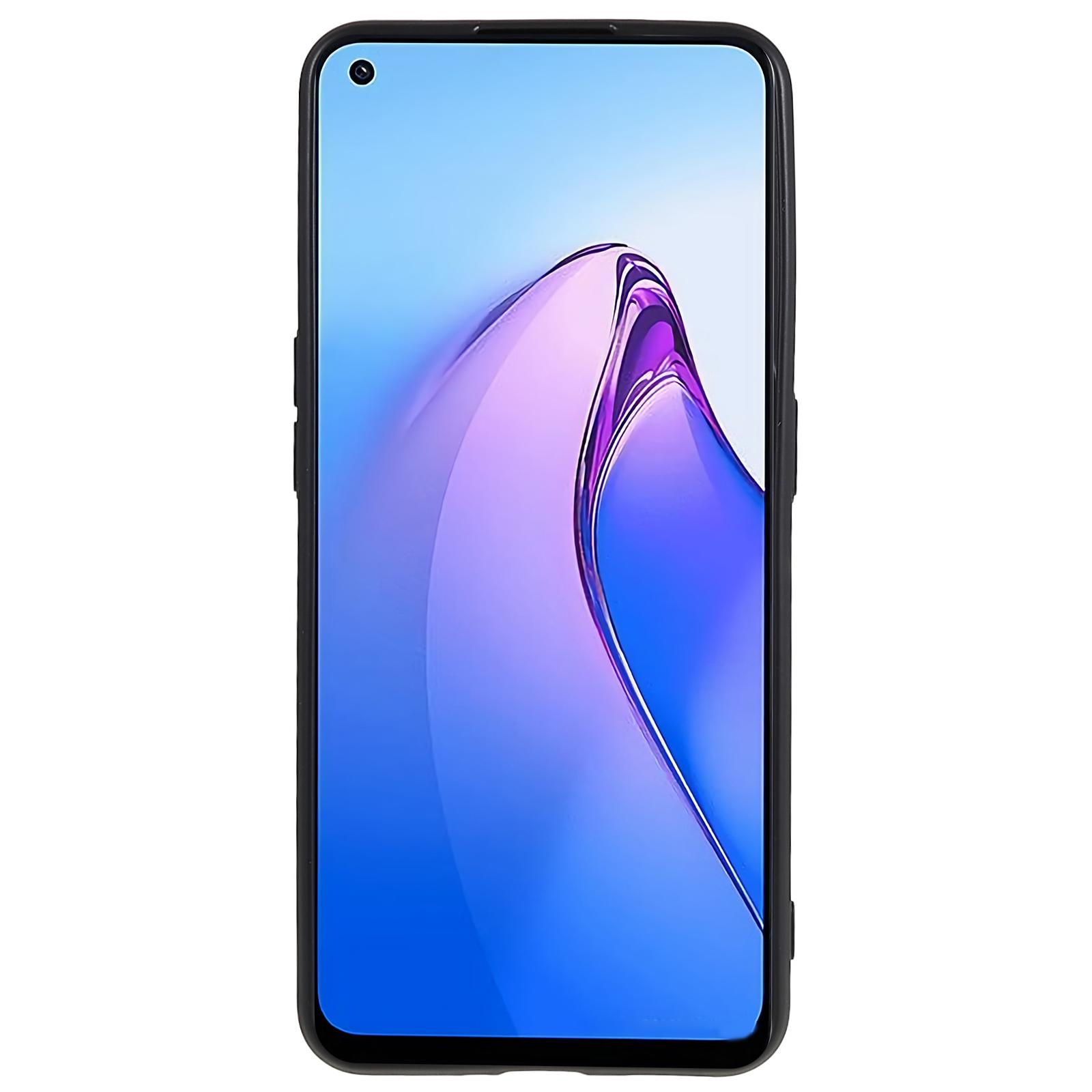 

TPU Back Shell for Oppo Reno8 5G (Global Version),Fingerprint Free Matte Protective Cover Phone Case Black