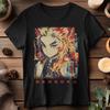 Devil Killer Tshirt  Anime Flame Column Shirt Mens Tshirt Summer New Product Mens and Womens Casual Tshirt