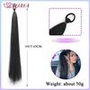 26 Zoll Synthetische Pferdeschwanz-Extensions mit Gummiband Ombré Geflochten Bunter Pferdeschwanz DIY Pferdeschwanz Haare Tägliche Party-Nutzung