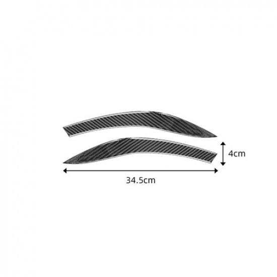 Carbon Fiber Central Console Side Cover Trim Strip For Toyota Corolla 2006-2012