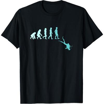 Scuba Diving T-Shirt Evolution of Scuba Diver T-Shirt