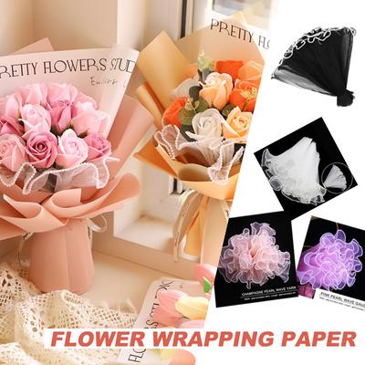 3 Estilos Papel de Envoltura Red para Arreglos Florales Bolsa de Embalaje para Ramo
