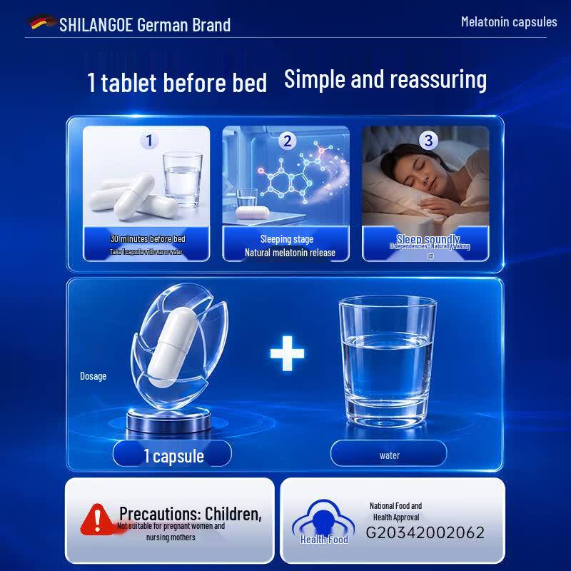 Schlander Melatonin Sleep Aid Supplement