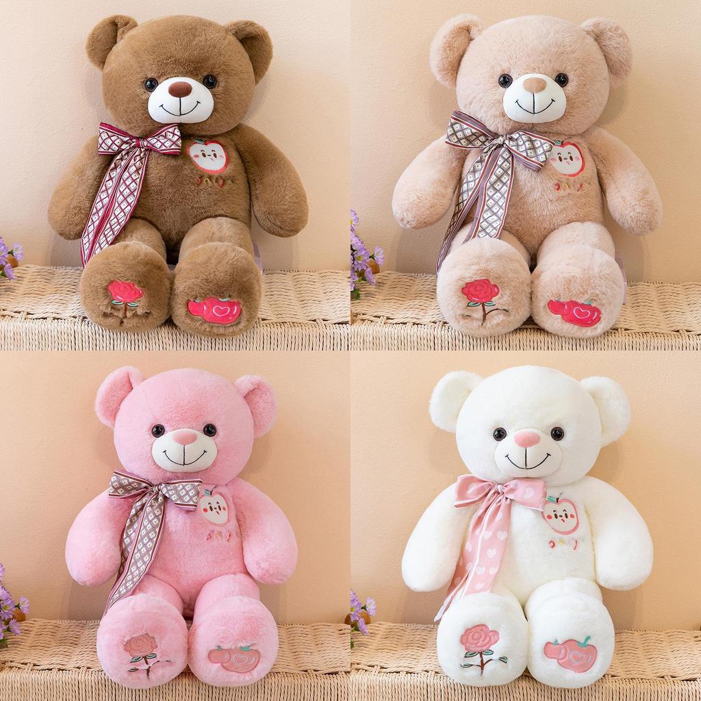 Cartoon Teddy Bear Plush With Fiber Cotton Filling And Unique Design For Love Gift
