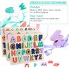 Wooden Puzzles for Toddlers, Kesletney Wooden Alphabet Number Shape Learning Puzzles for Kids, Preschool Educational Toys Gift for Boys Girls Ages 3