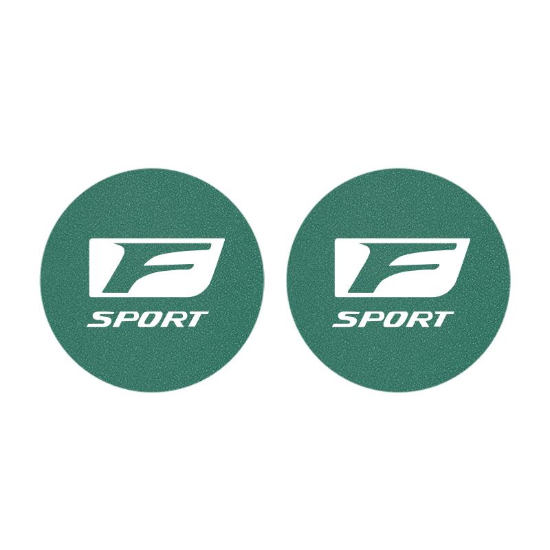 2 ks Autokobercový podtácek z broušené kůže Protiskluzová podložka pod hrnek s vodou Příslušenství pro Lexus F SPORT GS GX IS LS LX CT LC LBX NX RX 350h 450h ES UX 300e