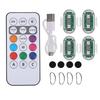 RGB Led Strobe Lights Motorcycle LED Flash Position Wireless Light Aircraft Airplane Helicopter Warning Lights Car Accessories