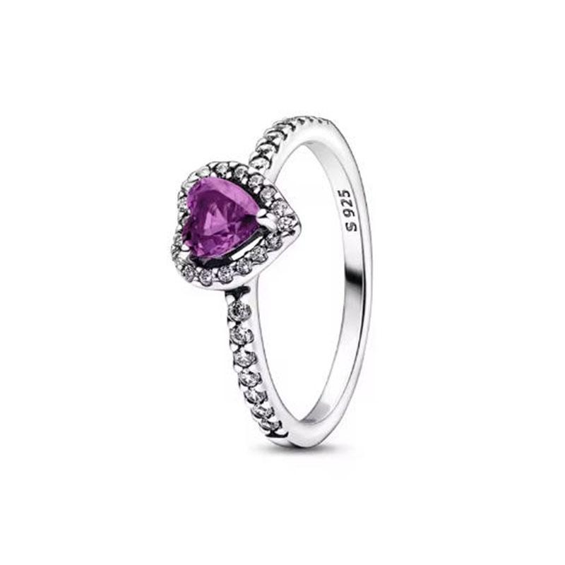 S925 Silver Pink Flower Bee and Bow Women's Ring Fashionable and Versatile Gift for Friends 2026