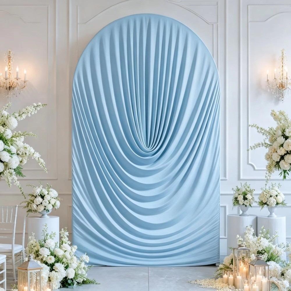 Fabric Arch Backdrop Cover Wrinkle Resistant Party Background Decoration  Baby Shower