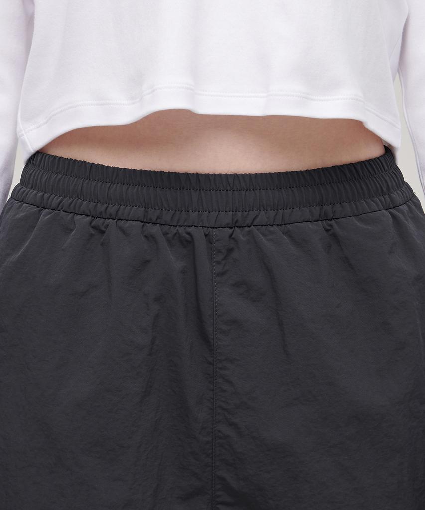 MUSINSA STANDARD WOMAN Women'S Nylon Banding Shorts [Dark Gray]