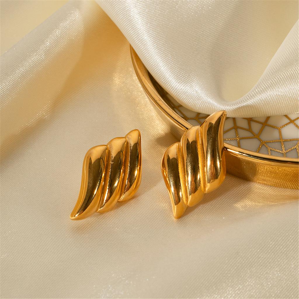 Retro Studs Earrings Geometric Ear Jewelry Stainless Steel Material Ear Pins Ear Pendant Perfect Gift for Women Girl