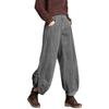 Autumn/Winter Corduroy Dad Wide Leg Pants Women's Autumn/Winter New Style Striped Velvet Loose Nine Cent Boots Pants