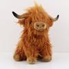 25cm Simulation Highland Cow Plush Animal Doll Soft Stuffed Highland Cow Plush Toy Kawaii Kids Baby Gift Toy Home Room Decor