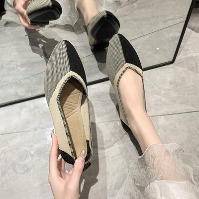 Fashion Women Flats 2024 Breathable Sneakers Women Breathable Light Slip On Flat Casual Shoes Ladies Loafers Socks Women Shoes