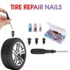 Rubber Nail For Tires, Bike Motorcycle Puncture Repair Kit With Screwdriver Vacuum Tire Rubber Nails Tire Repair Tools R2P9