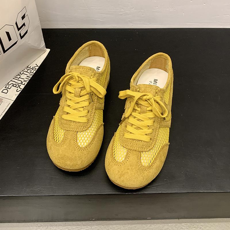 2025 summer new mesh breathable sports shoes flat-bottomed sports and leisure shoes light and versatile